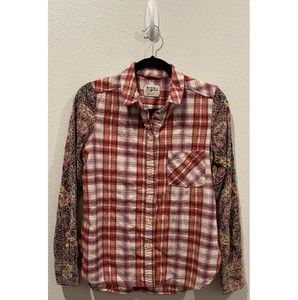HOLDING HORSES Multicolor Plaid Button Up Flannel Shirt